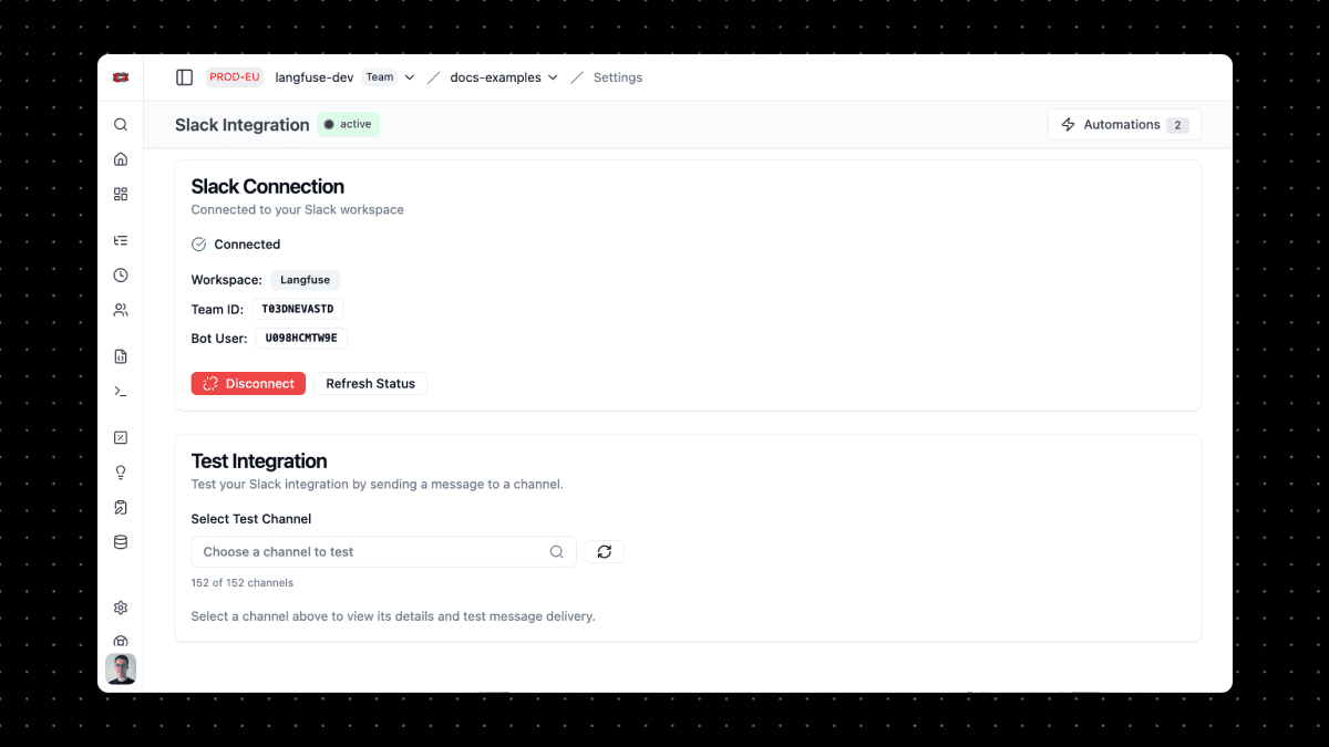Slack & Webhooks for Prompt Changes